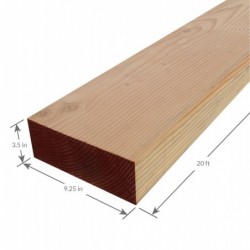 4X10 1 and Better Douglas Fir Surfaced on Four Sides Free of Heart Center (Linear Foot)
