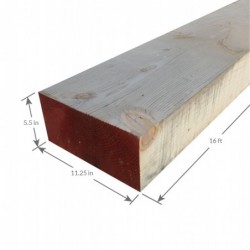 6X12 16'1 And Better Douglas Fir Surfaced on Four Sides Free of Heart Center