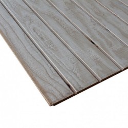 4x9 5/8in Select Douglas Fir 4in on center Reverse Batten Resawn Siding