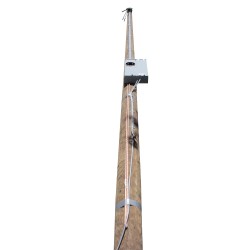 25ft Power Pole with 200-Amp Cutler Hammer Meter Base & Load Center with 4 Space Circuits and 8 Single Pole Circuits