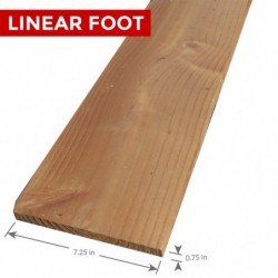 1x8 Douglas Fir 2 and better Surfaced on Four Sides (Linear Foot)