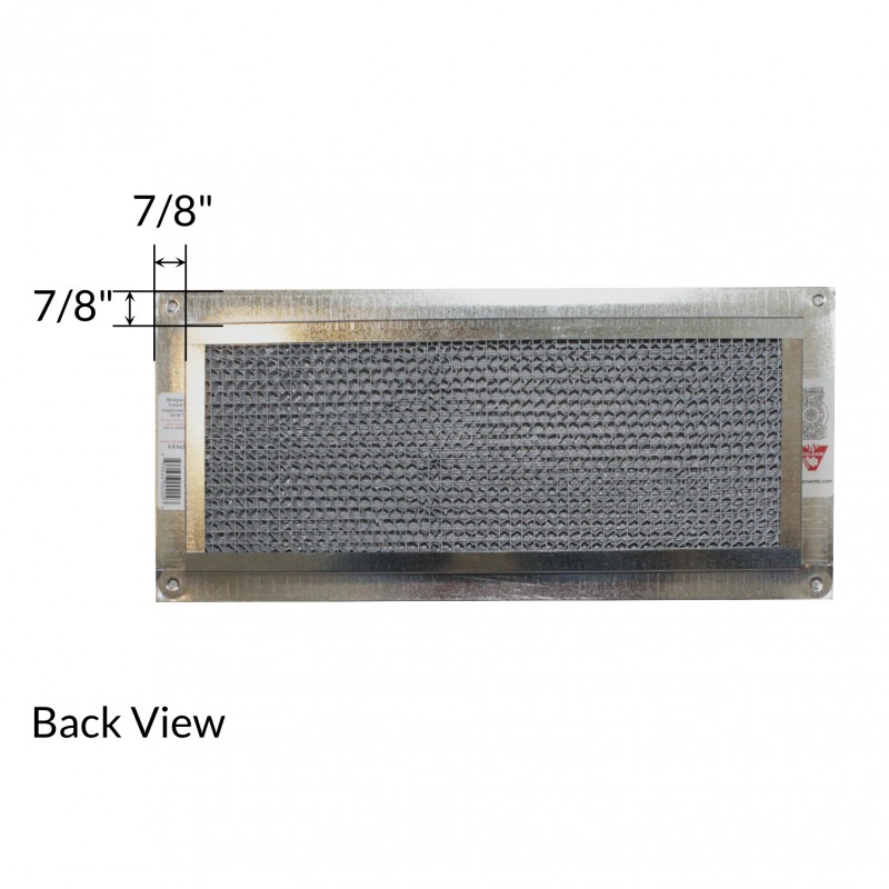 Vulcan Vent 14x6 in Fire Resistant Galvanized Foundation or Soffit