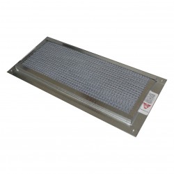 Vulcan Vent 14x6 in Fire Resistant Galvanized Foundation or Soffit Stucco Vent  - VFS614S