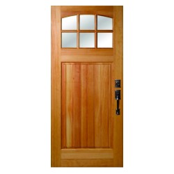 Rogue Valley Door Grooved Panel Series Wood Exterior Door
