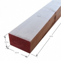4X6 16' Douglas Fir 1 and Better Surfaced on Four Sides