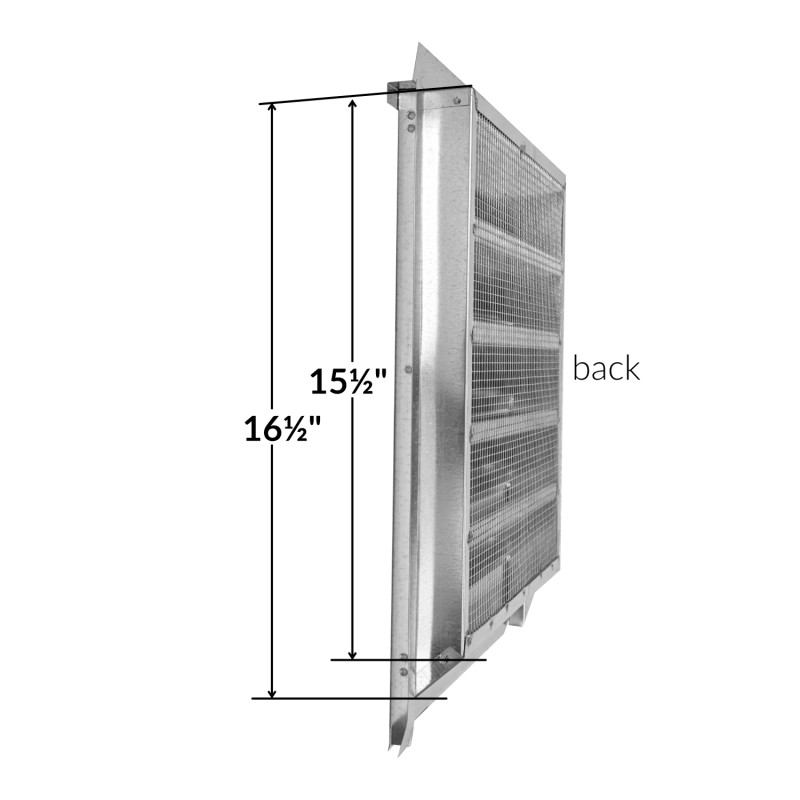 14x18 in Attic Gable Galvanized Vent Close Lumber Corning Lumber
