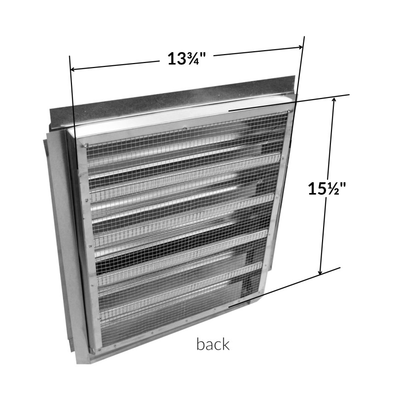 14x18 in Attic Gable Galvanized Vent Close Lumber Corning Lumber