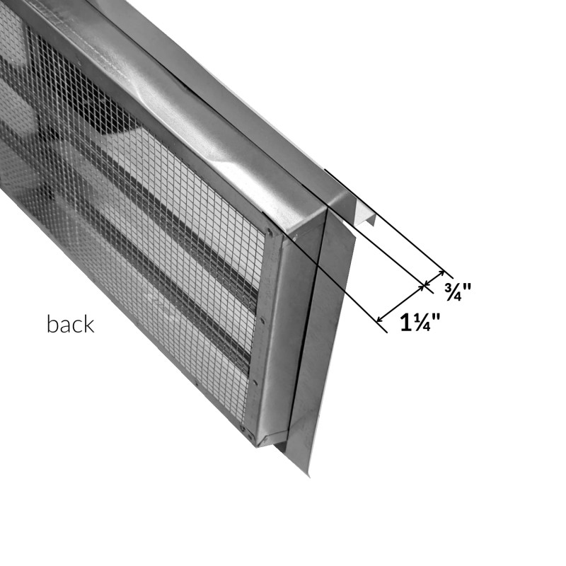 14x12 in Attic Gable Galvanized Vent Close Lumber Corning Lumber