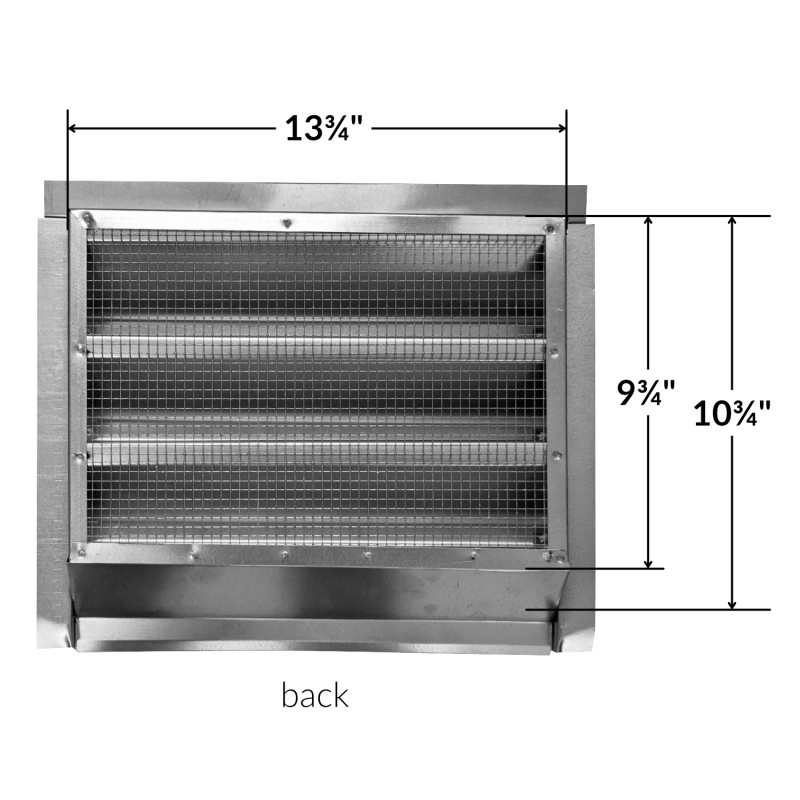 14x12 in Attic Gable Galvanized Vent Close Lumber Corning Lumber