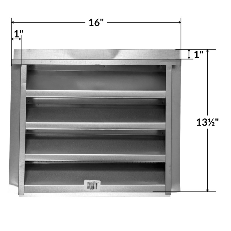 14x12 in Attic Gable Galvanized Vent Close Lumber Corning Lumber