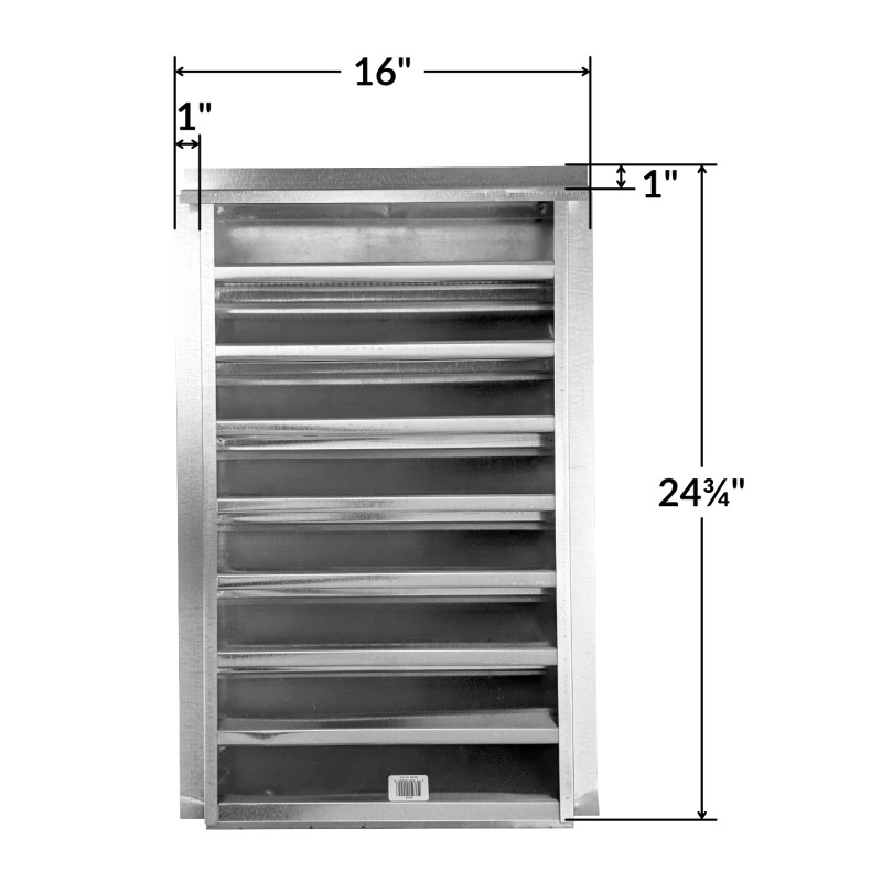 14x24 in Attic Gable Galvanized Vent Close Lumber Corning Lumber