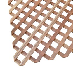 4x8' Jumbo Garden Redwood Lattice Panel