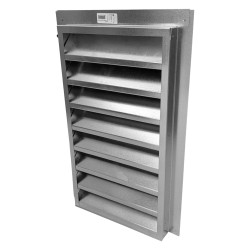 Vulcan 14x24in Fire Resistant Attic Gable Galvanized Vent Foam Back Recessed 1-1/2in - VG1424FB